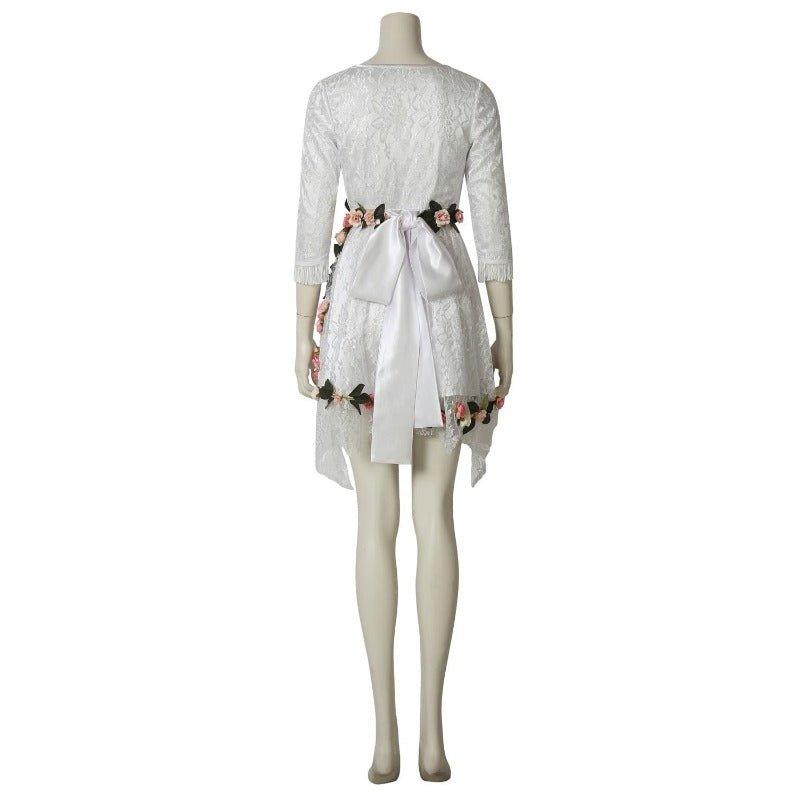 Faith Seed Cosplay Dress - Inside Eden's Gate Floral White Costume for Women - Coscosmos