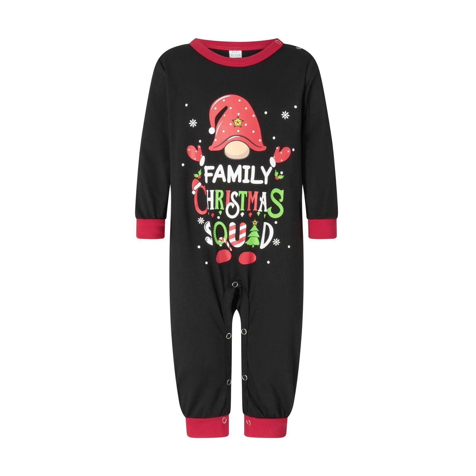 Family Christmas Squid Print Matching Pajamas Set | Winter Cotton Family Sleepwear for Parents and Kids - Coscosmos