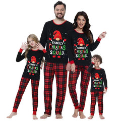 Family Christmas Squid Print Matching Pajamas Set | Winter Cotton Family Sleepwear for Parents and Kids - Coscosmos