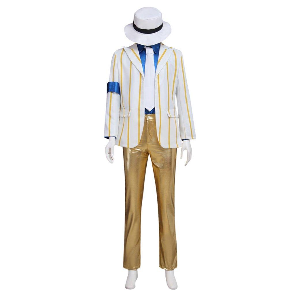 Famous Celebrity Cosplay Costume Jacket & Suit | Stage Performance Outfit with Hat, Top, Pants | Perfect for Halloween, Dance, and Party Events - Coscosmos