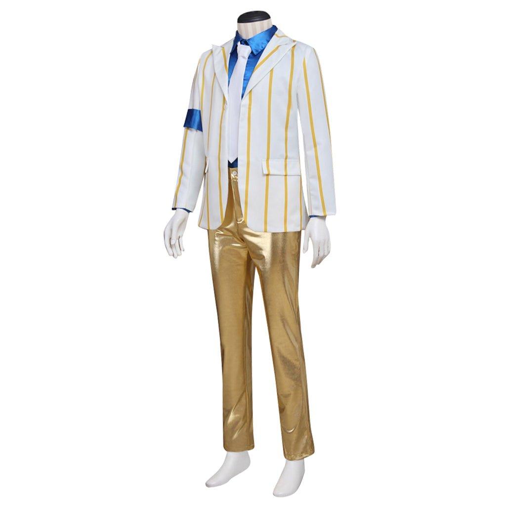 Famous Celebrity Cosplay Costume Jacket & Suit | Stage Performance Outfit with Hat, Top, Pants | Perfect for Halloween, Dance, and Party Events - Coscosmos