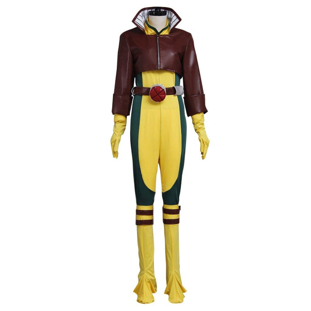 Fantasia X 97 Super Villain Cosplay Rogue Costume Coat Jumpsuit Halloween Carnival Party Suit for Women - Coscosmos