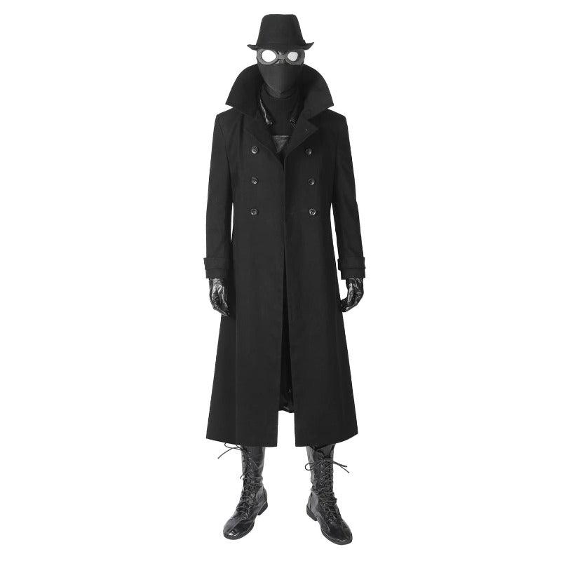 Spiderman Into the Spider-Verse Spider-Man Noir Cosplay Costume with Shoes