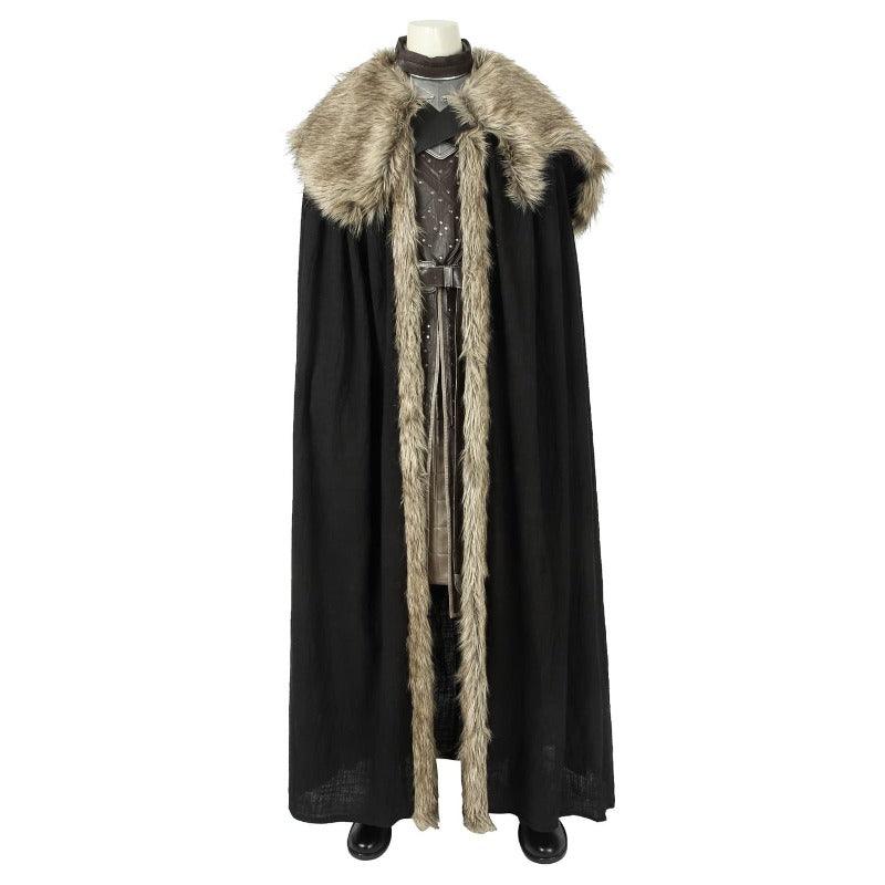 Game of Thrones Season 8 Jon Snow Cosplay Costume for Halloween & Events