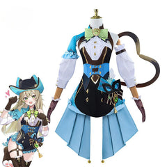 Game Genshin Impact Phantom in Boots Kirara Cosplay Costume Kirara Cat Style Women Uniform Halloween Party Outfit