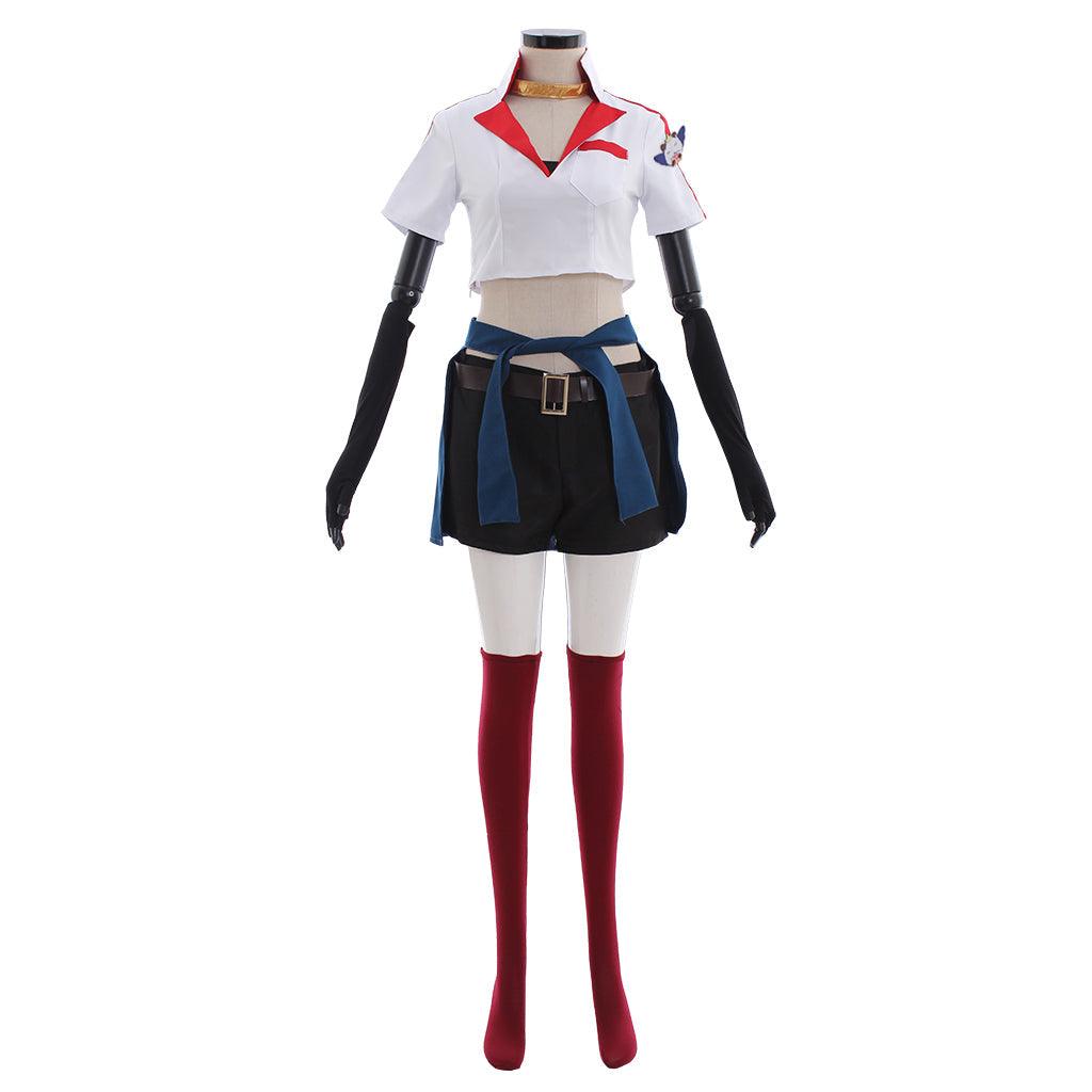 LOL Sivir Pizza Delivery Cosplay Costume for Women | Crop Top, Shorts & Hat Full Set