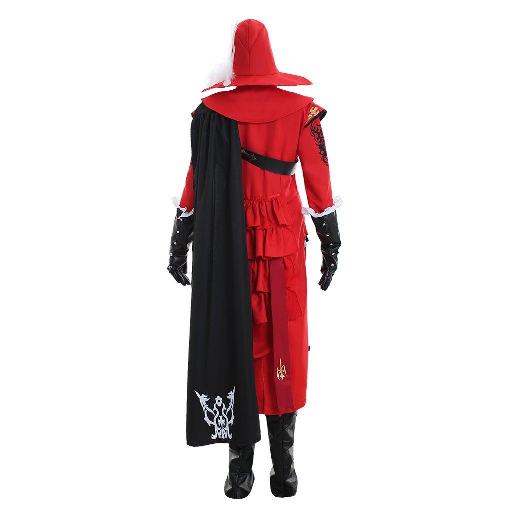 FFXIV Red Mage Cosplay Costume | Fancy Combat Uniform Full Set for Gamers - Coscosmos