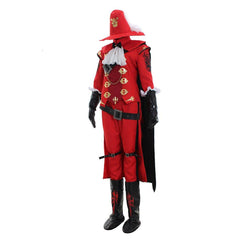 FFXIV Red Mage Cosplay Costume | Fancy Combat Uniform Full Set for Gamers - Coscosmos