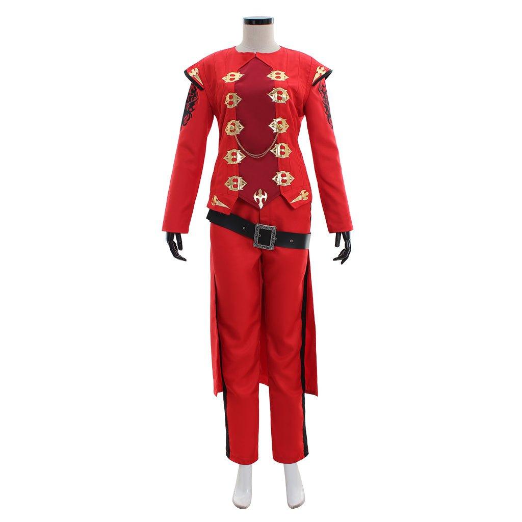 FFXIV Red Mage Cosplay Costume | Fancy Combat Uniform Full Set for Gamers - Coscosmos