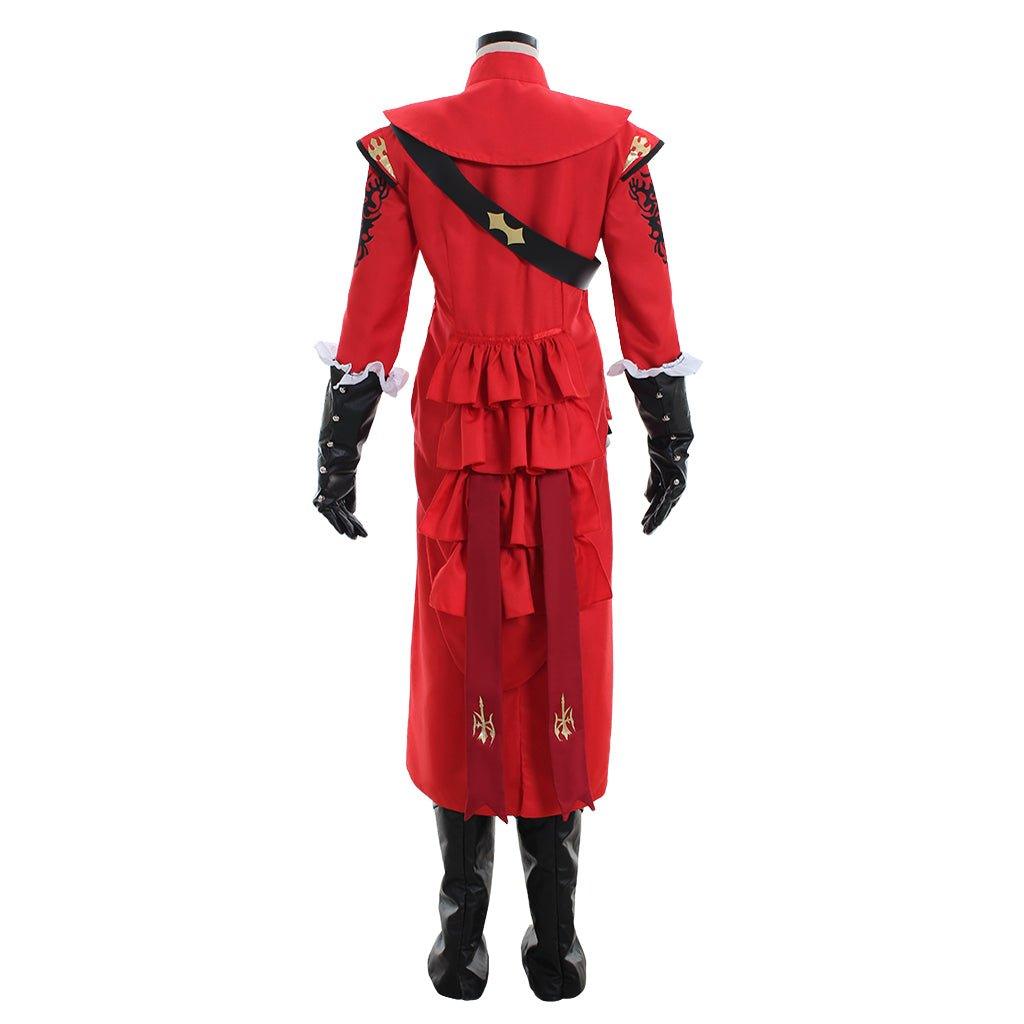 FFXIV Red Mage Cosplay Costume | Fancy Combat Uniform Full Set for Gamers - Coscosmos