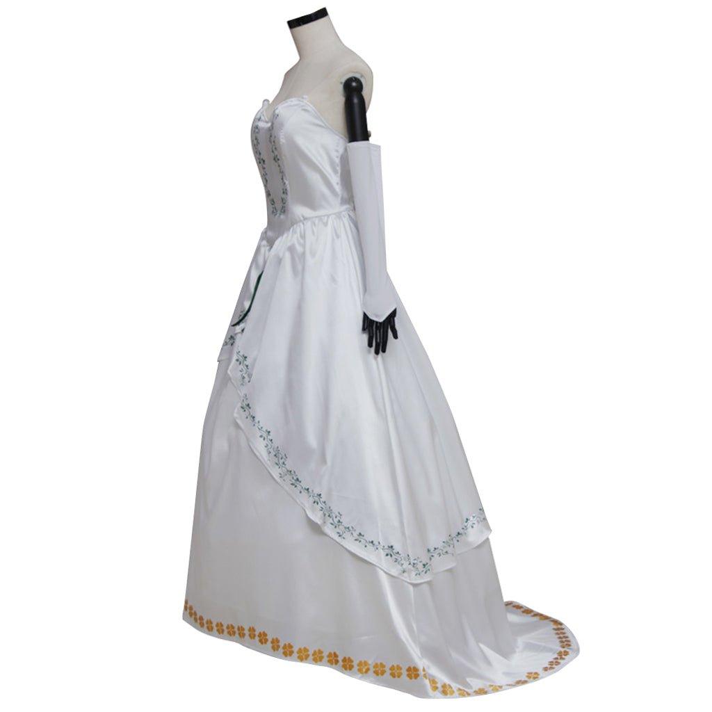 Final Fantasy IX Garnet Princess Cosplay Costume – White Wedding Gown for Adult Women - Coscosmos