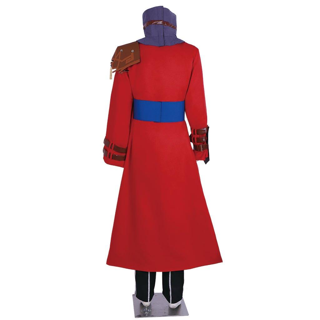 Final Fantasy X Auron Cosplay Costume | Red Suits Full Set for Role Play - Coscosmos