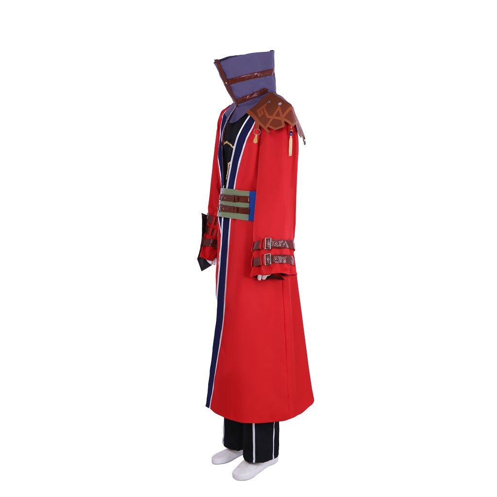 Final Fantasy X Auron Cosplay Costume | Red Suits Full Set for Role Play - Coscosmos