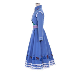 Frozen Adventure Anna Costume Dress | Disney Princess Cosplay for Halloween & Themed Parties - Coscosmos