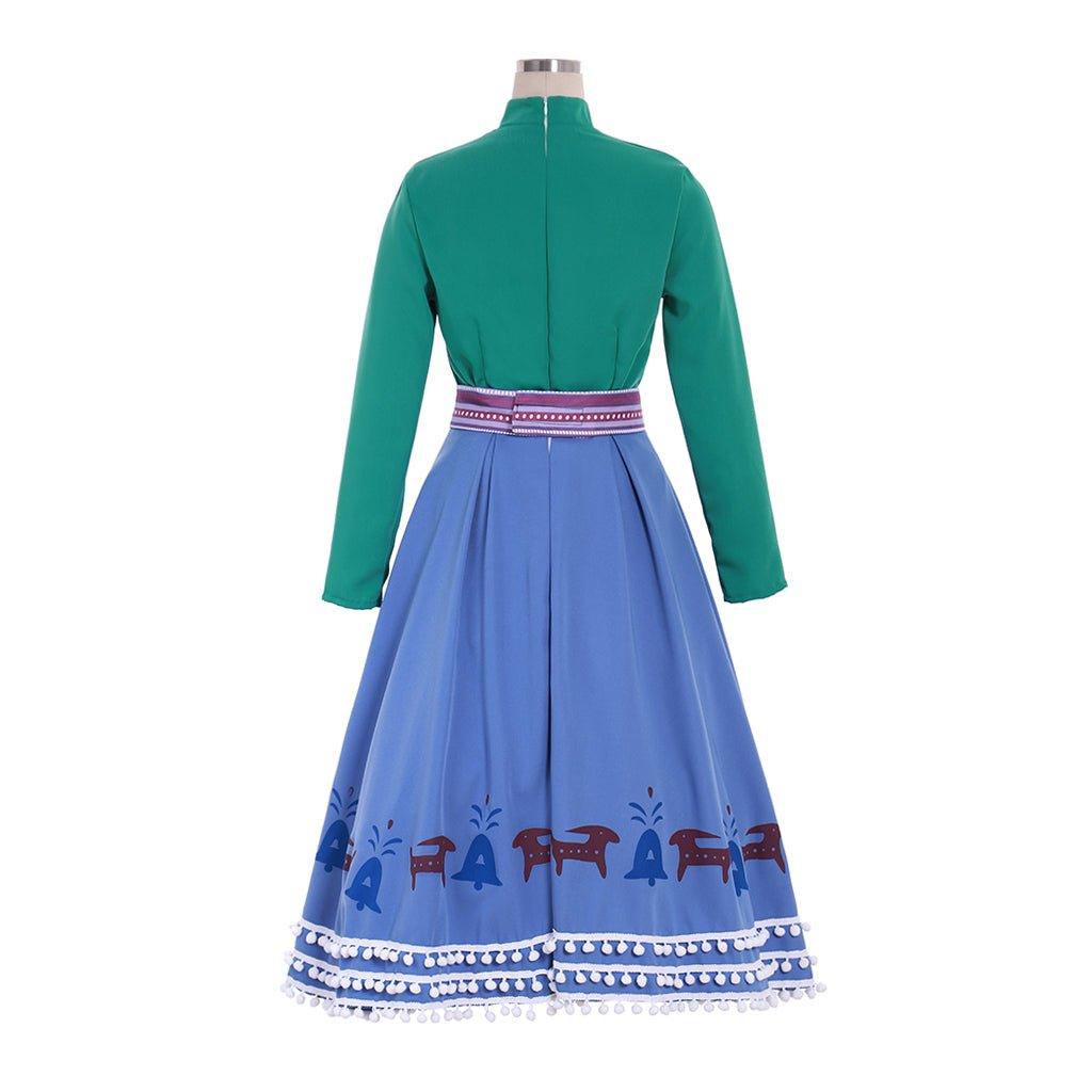 Frozen Adventure Anna Costume Dress | Disney Princess Cosplay for Halloween & Themed Parties - Coscosmos