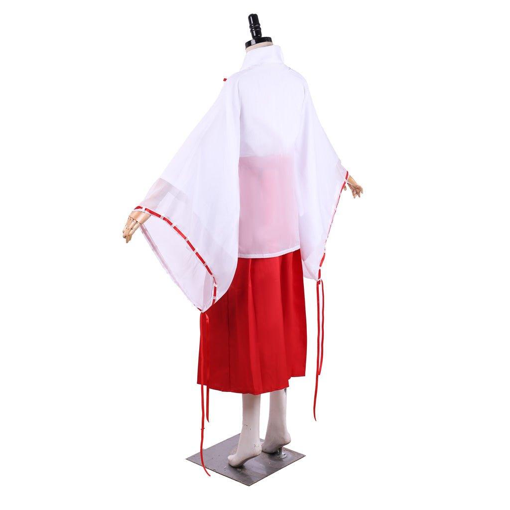 Full set of Inuyasha Kikyo Cosplay Kimono Costume - Coscosmos