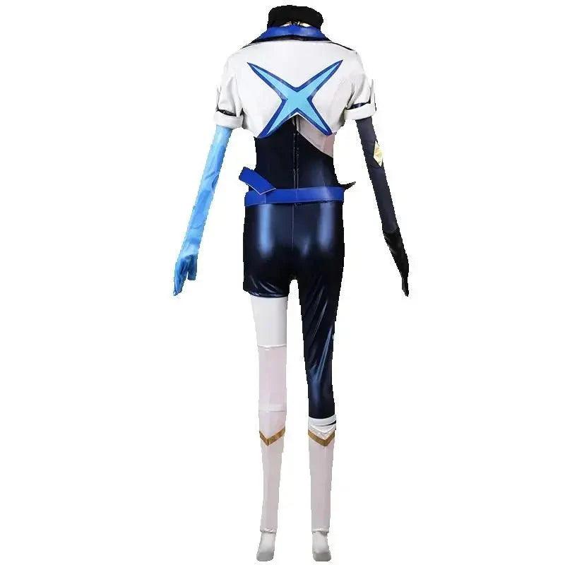 Game LOL Akali Cosplay Costume Sexy Women Uniform Full Set Hallowen Party Outfits - Coscosmos