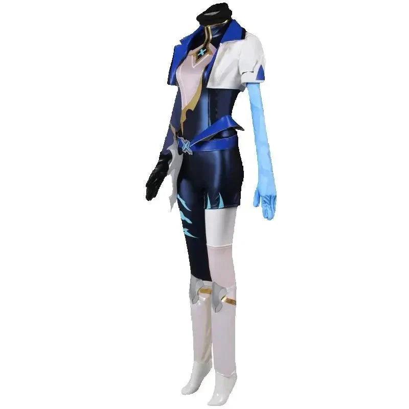 Game LOL Akali Cosplay Costume Sexy Women Uniform Full Set Hallowen Party Outfits - Coscosmos