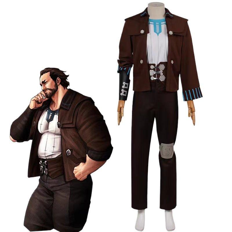 Game LOL Arcane Vander Cosplay Costume Men Uniform Jacket Shirt Pants Full Set Suit Halloween Outfits - Coscosmos