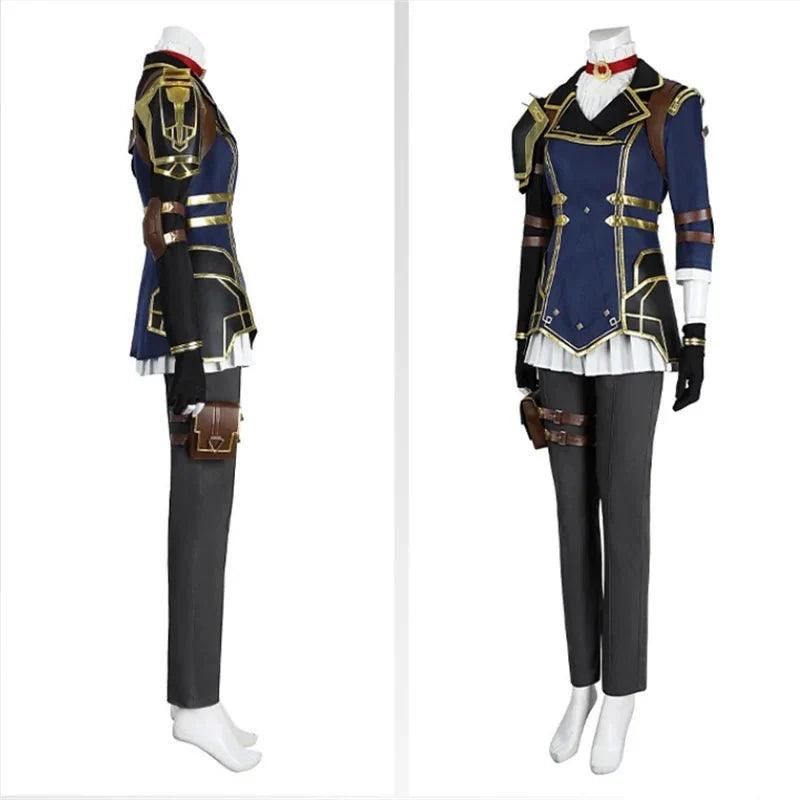 Game LOL Caitlyn Kiramman Cosplay Costume Women Uniform Full Set Halloween Carnival Outfit - Coscosmos