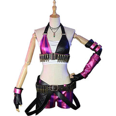 Game LOL Jinx Cosplay Costume Sexy Battle of The Two Cities Rampage Suit Halloween Carnival Party Outfits - Coscosmos