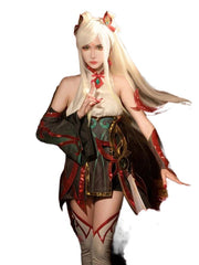 Game LOL Mythmaker Irelia Cosplay Costume Women New Year Skin Women Red Fight Dress Halloween Outfit - Coscosmos