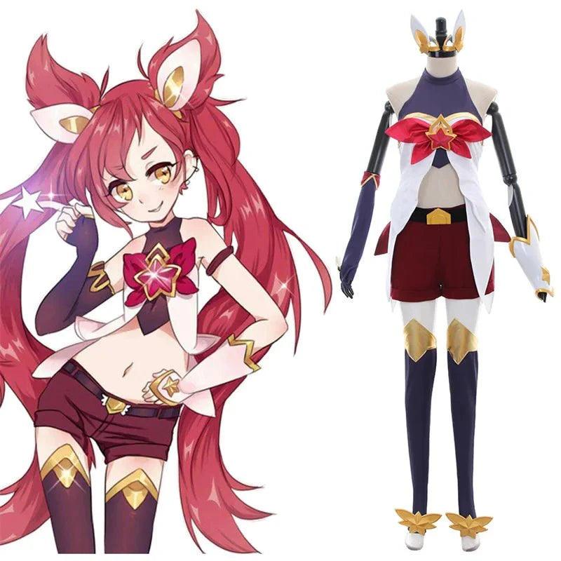 Game LOL Star Guardian Jinx Cosplay Costume Sexy Women Uniform Halloween Party Outfits - Coscosmos