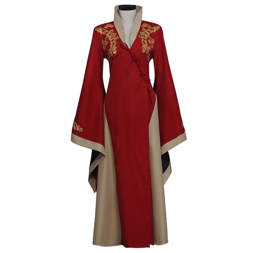 Game of Thrones Queen Cersei Lannister Dress Cosplay Costume Red Women's Dress | Cosplay Series - Coscosmos