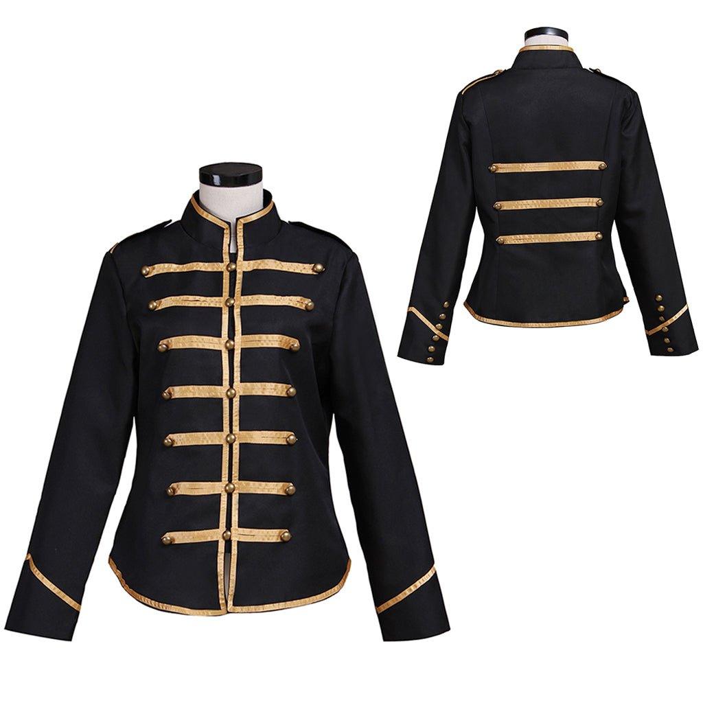 Golden and Black Military Jacket for Adults | My Chemical Romance Parade - Coscosmos