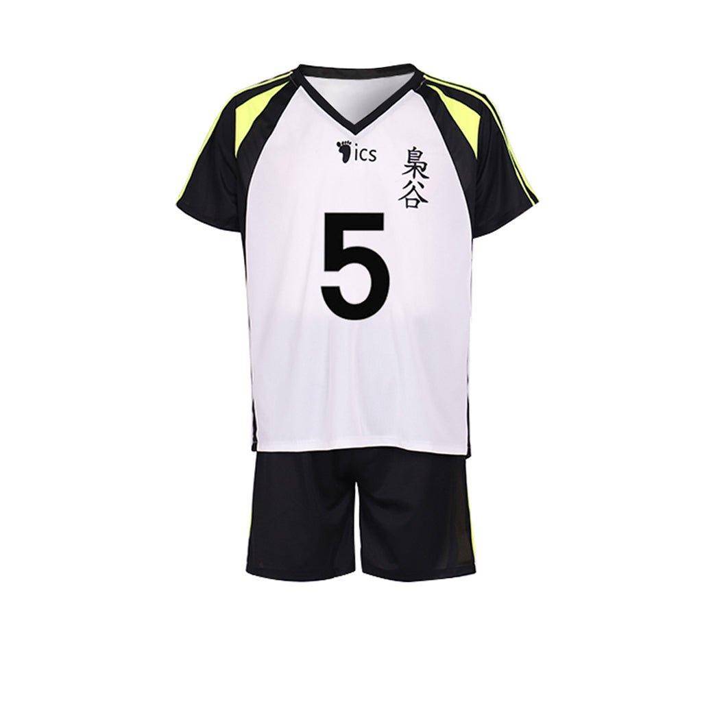 Haikyuu!! Akaashi Keiji Cosplay Costume Jersey No. 5 | Sportswear Anime Cosplay Role Play Outfit - Coscosmos