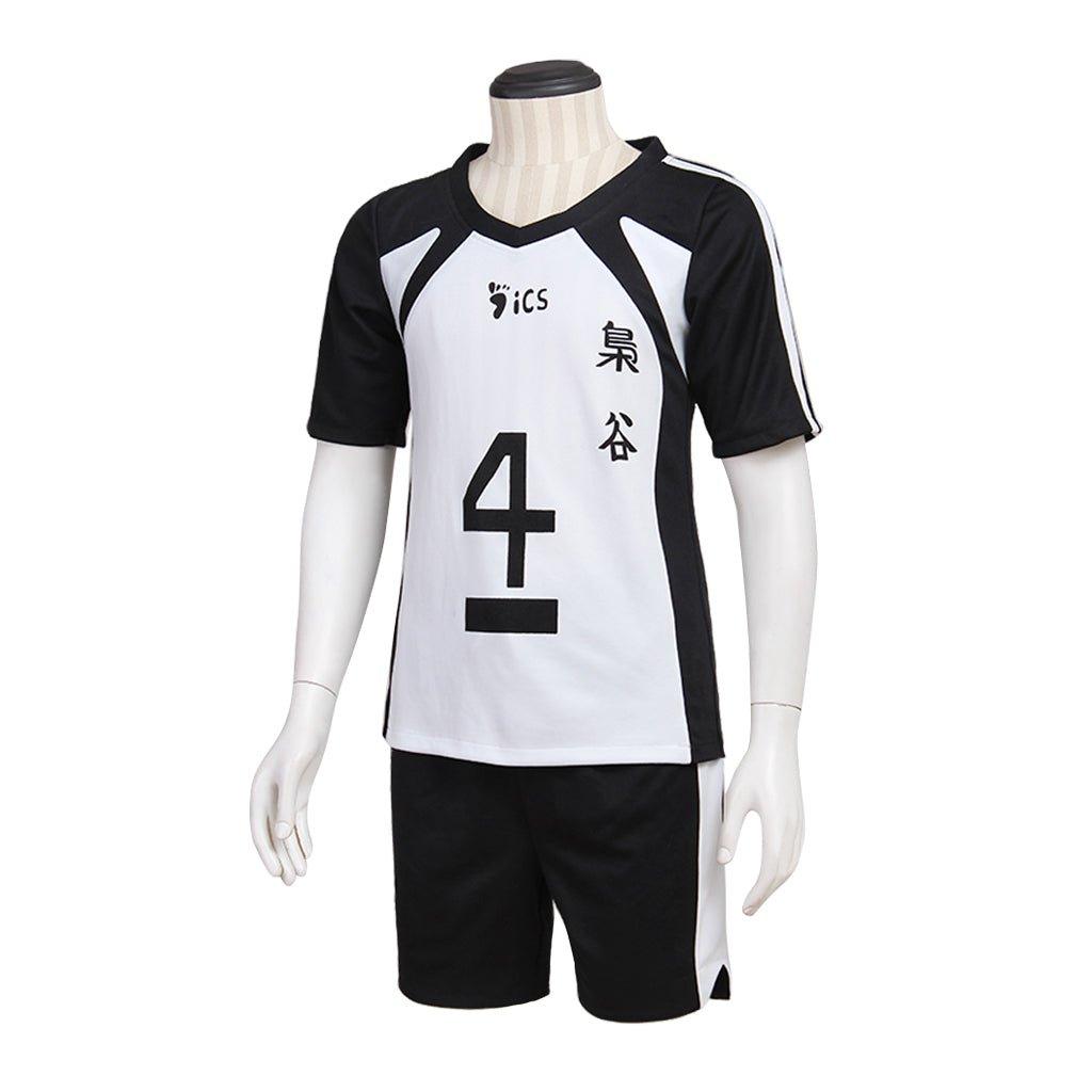 Haikyuu!! Bokuto Kotaro Cosplay Costume Fukurodani Academy Volleyball Black White Uniform - Coscosmos