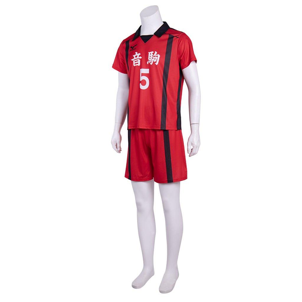 Haikyuu!! Nekoma High School Kenma Kozume NO.5 Team Jersey Cosplay Costume - Coscosmos