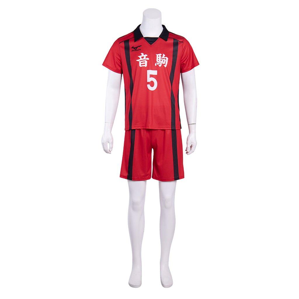 Haikyuu!! Nekoma High School Kenma Kozume NO.5 Team Jersey Cosplay Costume - Coscosmos