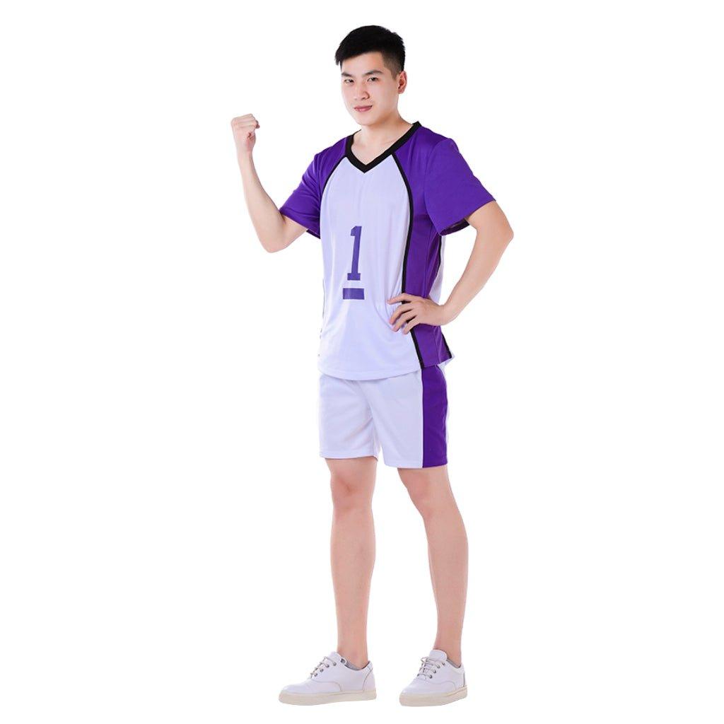 Haikyuu!! Shiratorizawa Academy Wakatoshi Ushijima Cosplay Costume - Coscosmos