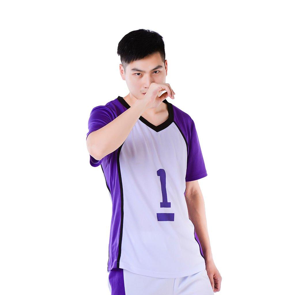 Haikyuu!! Shiratorizawa Academy Wakatoshi Ushijima Cosplay Costume - Coscosmos