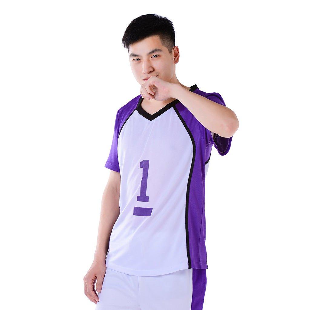 Haikyuu!! Shiratorizawa Academy Wakatoshi Ushijima Cosplay Costume - Coscosmos