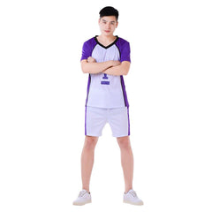 Haikyuu!! Shiratorizawa Academy Wakatoshi Ushijima Cosplay Costume - Coscosmos