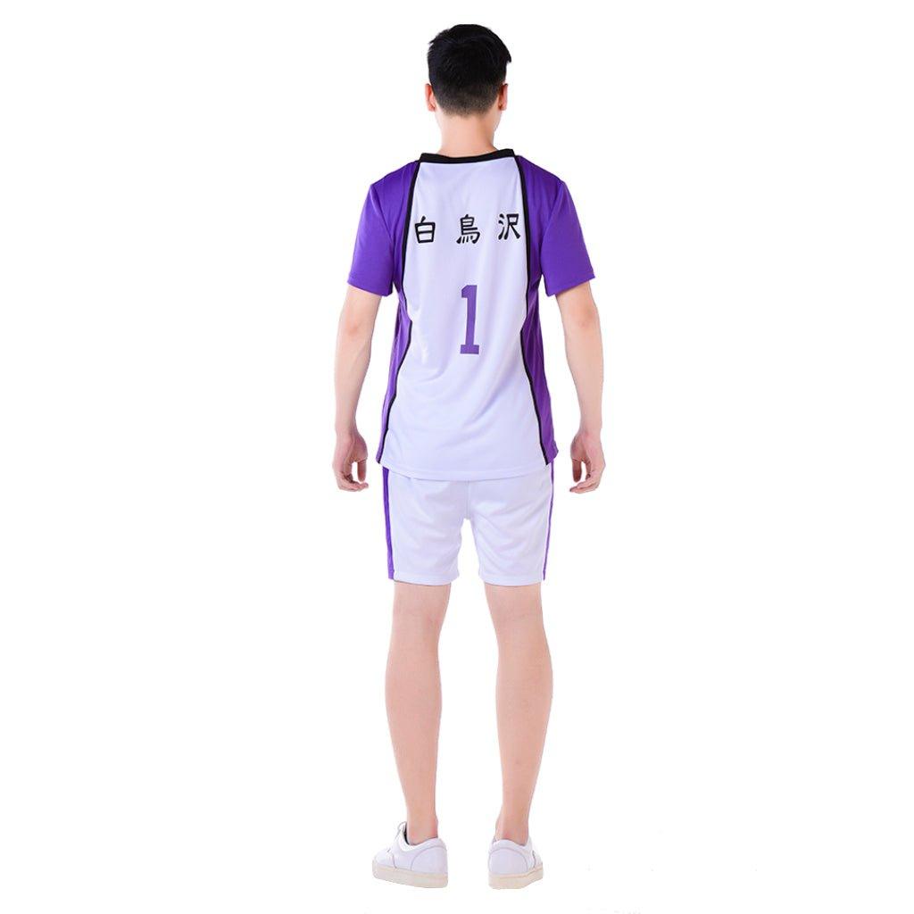 Haikyuu!! Shiratorizawa Academy Wakatoshi Ushijima Cosplay Costume - Coscosmos