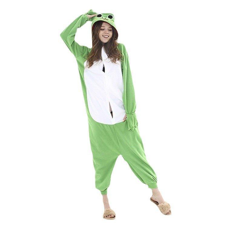 Halloween Animal Cartoon Platypus Onesie Couple Fleece Pajamas | Cozy & Fun Costume for Halloween & Cosplay - Coscosmos