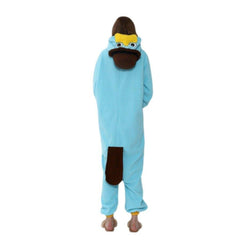 Halloween Animal Cartoon Platypus Onesie Couple Fleece Pajamas | Cozy & Fun Costume for Halloween & Cosplay - Coscosmos