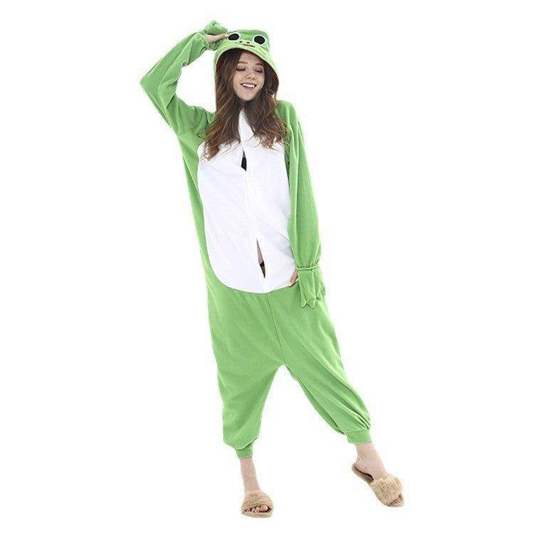 Halloween Animal Cartoon Platypus Onesie Couple Fleece Pajamas | Cozy & Fun Costume for Halloween & Cosplay - Coscosmos