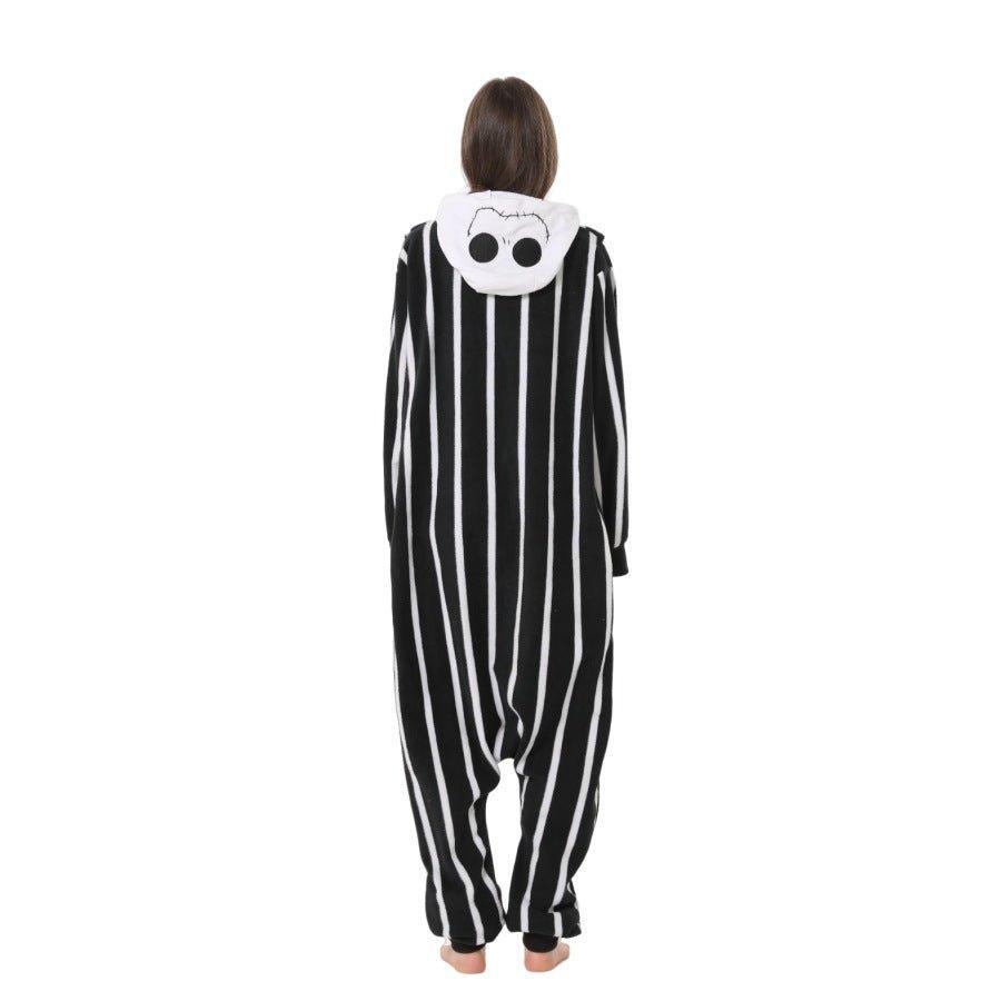 Halloween Skeleton Costume Pajamas | Cartoon Animal Onesie | Reindeer Christmas Homewear - Coscosmos