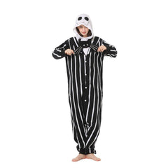 Halloween Skeleton Costume Pajamas | Cartoon Animal Onesie | Reindeer Christmas Homewear - Coscosmos