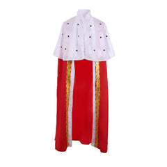 Hamilton King George III Medieval Luxury Cloak - Royal Men’s Cosplay Cape for Halloween & Carnival | Coscomos - Coscosmos