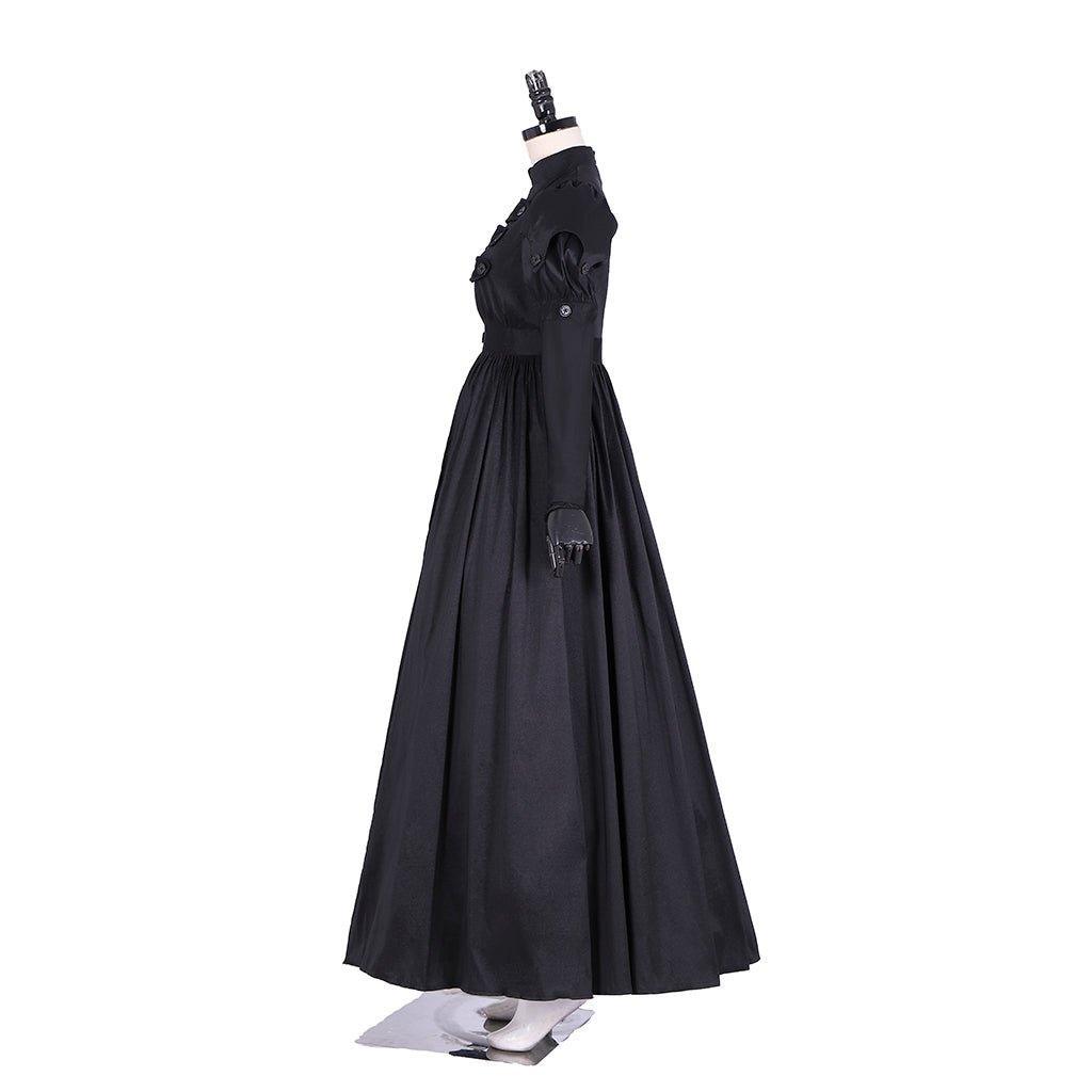 Hamilton Musical Eliza Cosplay Costume | Custom Made Black Ball Gown for Halloween & Themed Events - Coscosmos