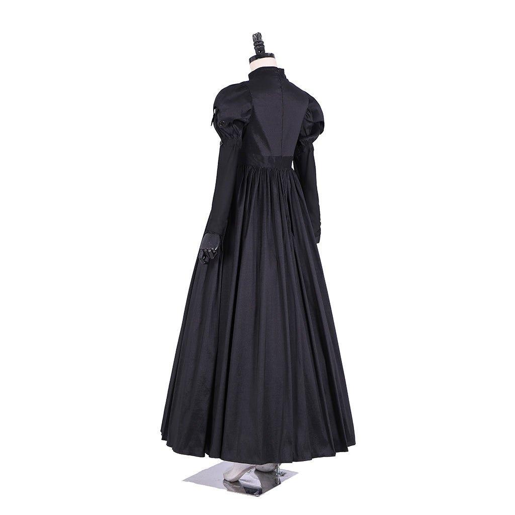 Hamilton Musical Eliza Cosplay Costume | Custom Made Black Ball Gown for Halloween & Themed Events - Coscosmos