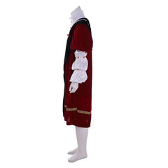 Henry VIII Royal Renaissance King Cosplay Costume with Cloak & Hat | Medieval Halloween Suit - Coscosmos