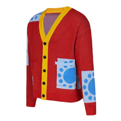 Hot Anime Wano Country Luffy Cosplay Sweater | Anime Cardigan for Adults | Halloween Cosplay Coat - Coscosmos