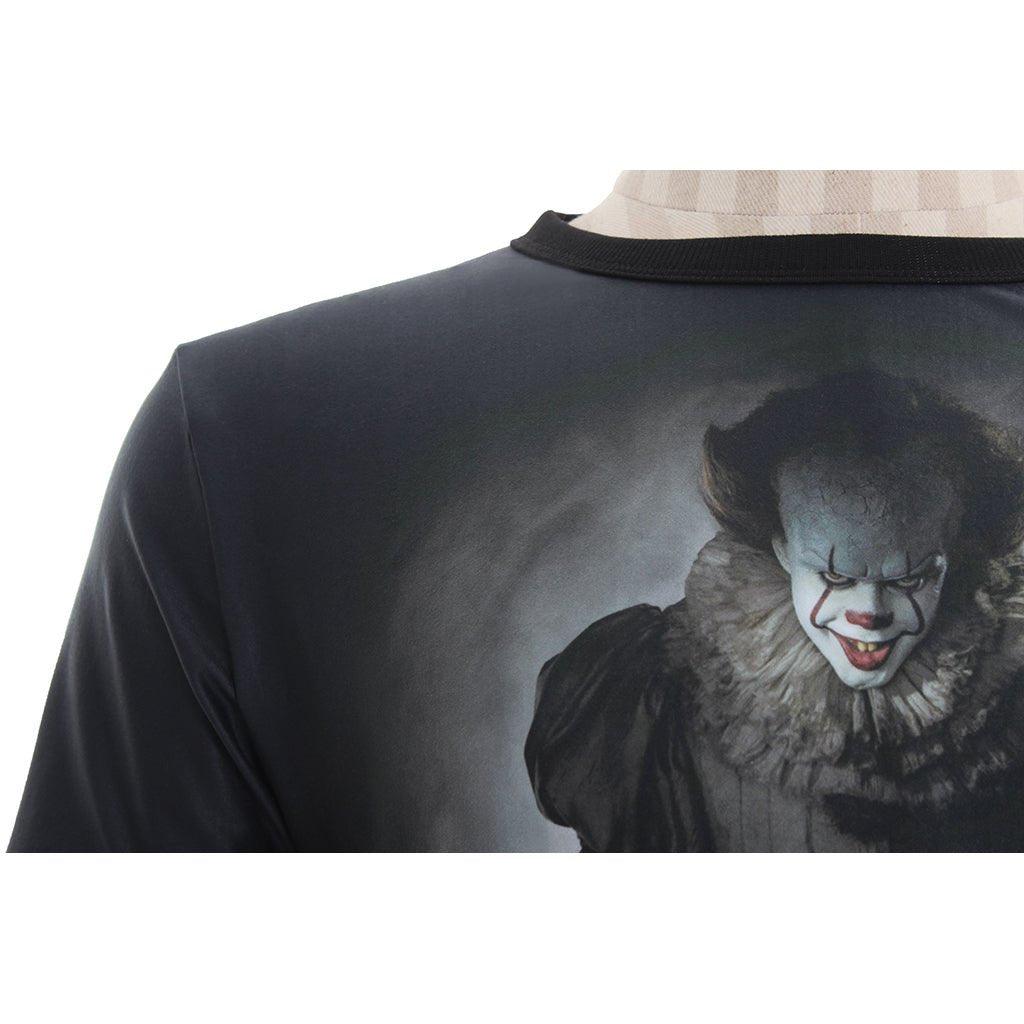 It: Chapter One Short Sleeve T-Shirt - Pennywise the Clown Cosplay Costume - Coscosmos