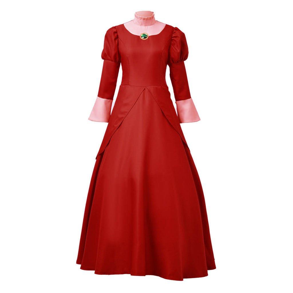 Lady Tremaine Cosplay Costume | Red Queen Dress for Women | Adult Halloween & Disney Series Gown - Coscosmos